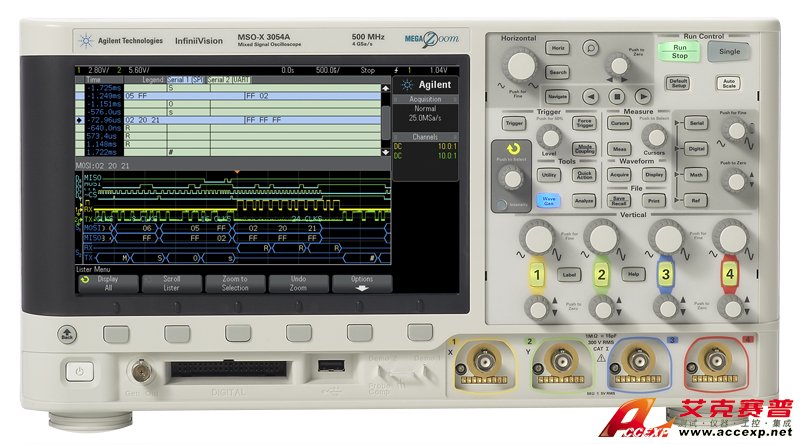 Agilent MSOX3014A 500MHz示波器图片