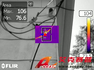 FLIR T250 热像仪检测电线