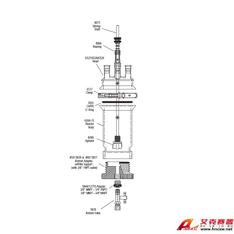 JULABO优莱博 2000ml 单层过滤釜，CRS6384-129