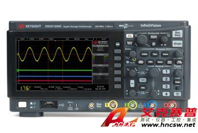 keysight是德 DSOX1204G 示波器：70/100/200 MHz，4 个模拟通道